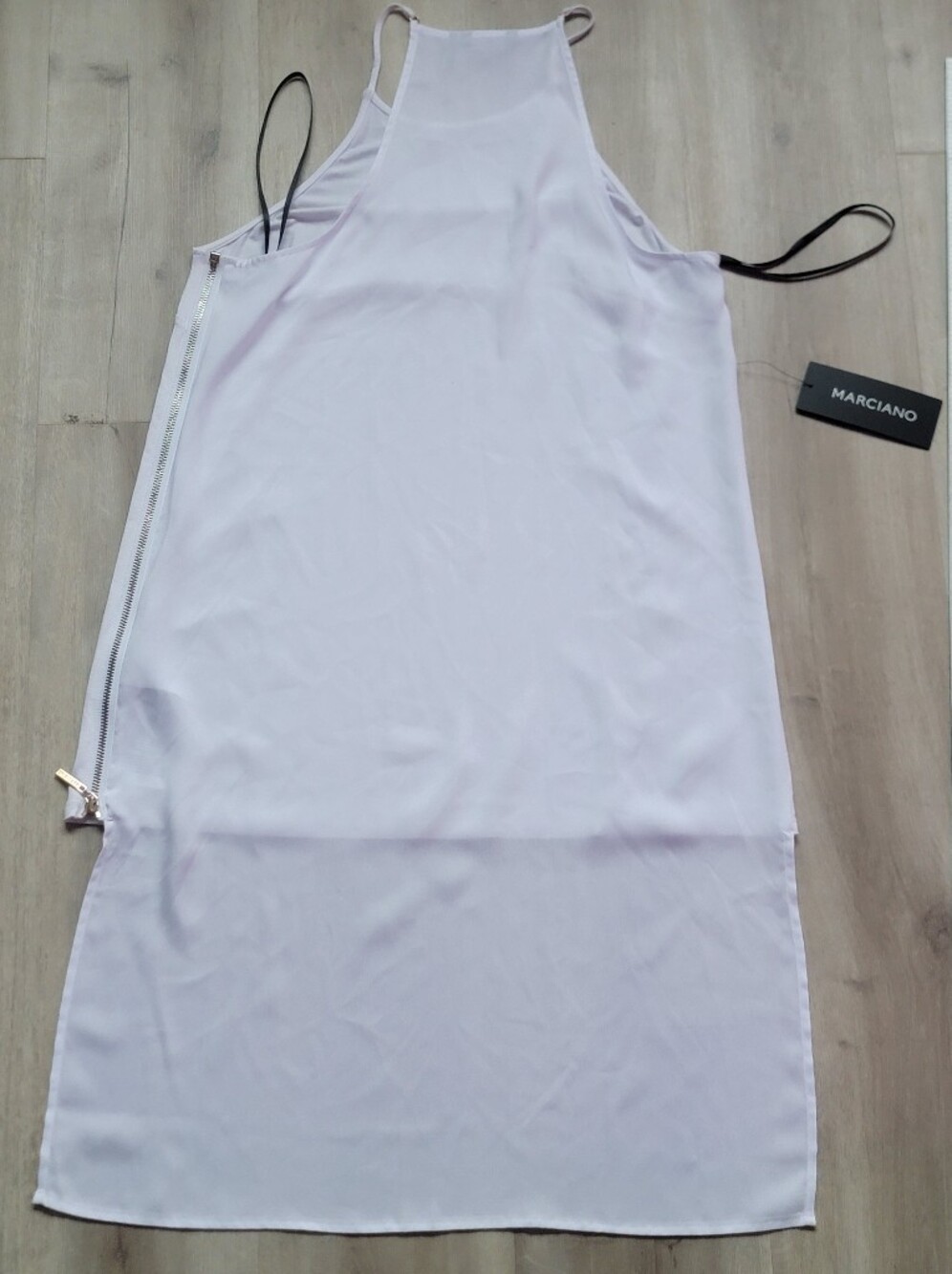 NWT Marciano Josie High-Neck Mixed Media Tank Top - Blanc Pur / White (Size M) - Picture 9 of 11